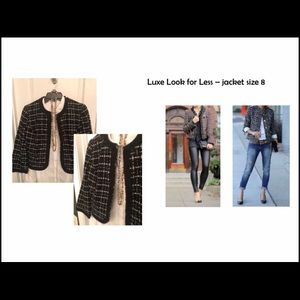 Size 8 Newport News Black & White jacket